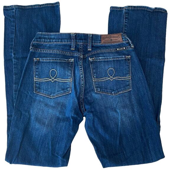 Lucky Brand Sofia Dark Rinse Boot Cut Jeans Size 4 27 - Picture 3 of 11